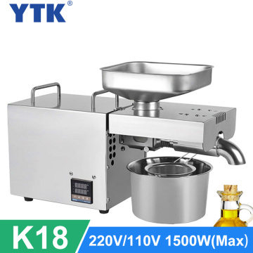 110 / 220V Automatic Oil Press Machine Household Olive Oil Presser Machine For Sesame Almond Walnut Peanut Pressing