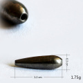 One Piece Tungsten Bullet Worm Weight Flipping Weight Fishing Sinker Lure Fishing Accessories