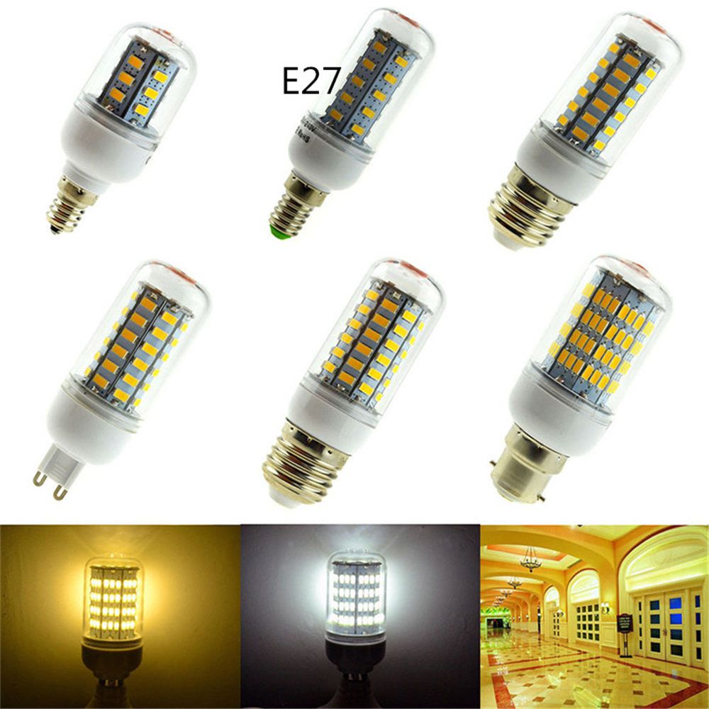 E27/E26 LED Energy Saving 5730 56SMD 15W LED Corn Bulb Energy Saving Light Lamp 110V/220V Spotlight Ampoule