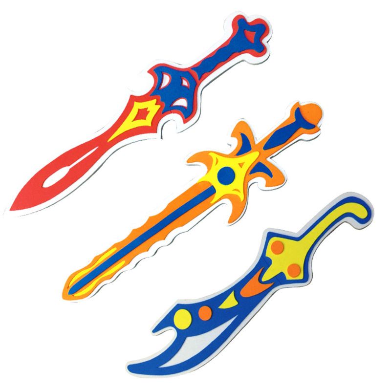 EVA Pirate Toy Sword DIY Safety 3D Puzzle Foam Toys Kids Toy Pretend Play Boys Gift Drop Shipping