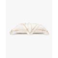 19 Momme Envelope Silk Pillowcase With Gold Piping Queen Standard