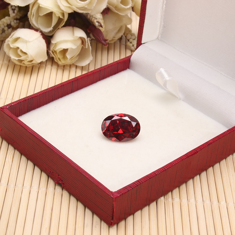 Best Promotion 13.89CT Blood Red Ruby Unheated 12X16MM Diamond Oval Cut Loose Gemstone Diamond DIY Jewelry Decorative Crafts
