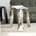 Decorative Stainless Steel Artist Design Balloon Stool Polish Mirror Inflatable Stainless Steel Chair for Living Room