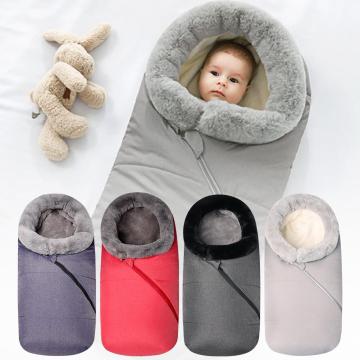 Baby Sleeping Bag Winter Waterproof Zipper Fleece Baby Stroller Sleeping Bag Infant Warm Stroller Sleepsacks gigoteuse bebe