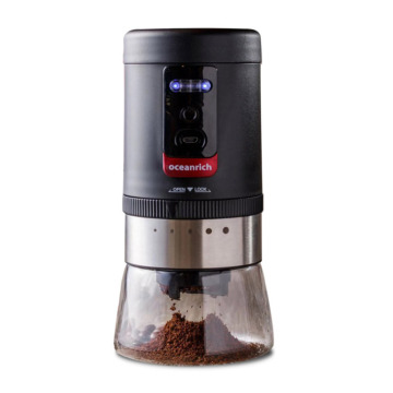 Electric Mini Coffee Bean Grinder Stainless Steel Household Grinder USB Rechargeable Coffee Grinder