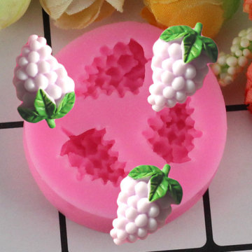 Mujiang Grapes Silicone Mold 3D Craft Soap Moulds Fondant Cake Decorating Moulds Chocolate Candy Gumpaste Clay Molds