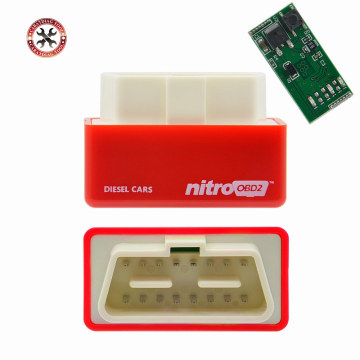 OBD2 Car Nitro Performance Chip Tuning Box NitroOBD2 OBD Interface Plug and Drive More Power More Torque Works For Diesel Cars
