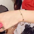 Korean Version Of The Small Fresh Lady Fashion Gold Five-pointed Star And Peach Heart Bracelet Women's Jewelry Wholesale