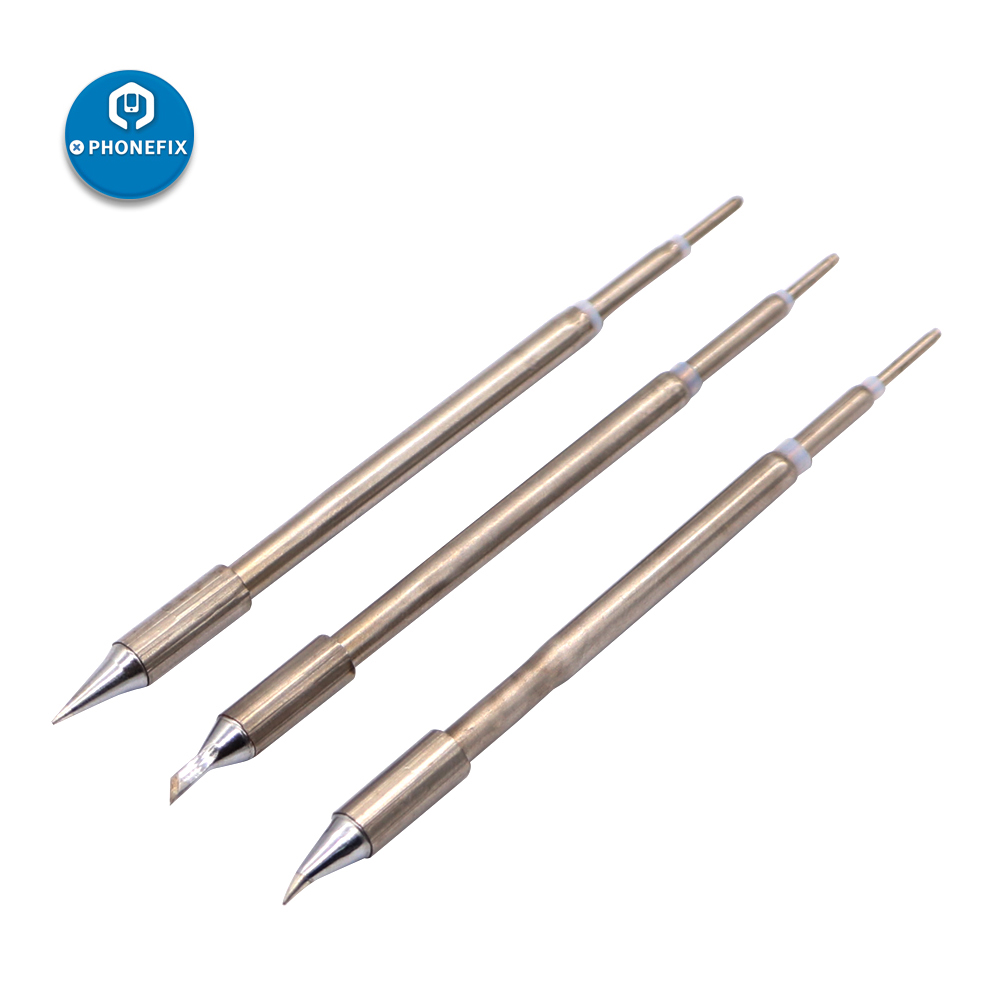 3 Type LEISTO T12-11 Lead Free Soldering Iron Tip for iPhone and iPad Electronic Repair Welding Pen Head Solder Rework Accessory