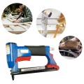 TOP!-1/2 Inch Pneumatic Air Stapler Nailer Fine Stapler Tool For Furniture Blue Nailer Tool 4-16Mm Woodworking Pneumatic Air Pow