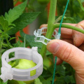100PCS/Set Reusable Plastic Plant Support Clips Plants Hanging Vine Garden Greenhouse Vegetables Tomatoes Clip