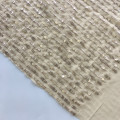 Double Sequin Embroidery On Chiffon Fabric