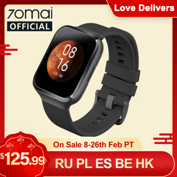70mai Smart Watch 70mai Saphir Watch Bluetooth GPS Sport Heart Rate Monitor 5ATM Resistance Call Reminder 70mai Smartwatch APP