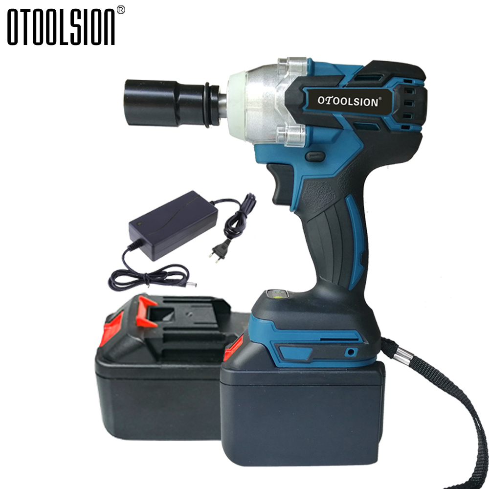 21V 3Ah Cordless Wrench Brushless Impact Wrench Power Drills Brushless Electric Wrench Impact With Tool Parts Tool Woven Bag