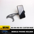 car auto metal mobile phone holder for mini cooper R55 R56 R60 R61 car-styling clubman countryman cell phone holder accessories