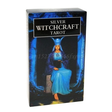1 PC Silver Witchcraft Tarots Cards English Version 78-Card Deck Oracle Divination Fate Party Board Game