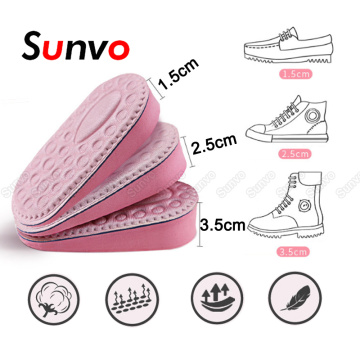 Sunvo Invisible Height Increase Insole for Women Shoe Sole Heel Lift Heighten Breathable Half Insoles Inserts Shoes Pads Cushion