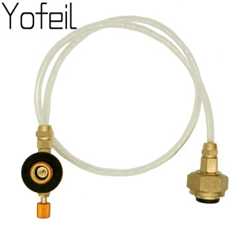 Yofeil Outdoor Camping picnic stove head flat gas tank long gas tank converter refill adapter