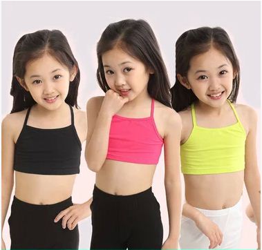 V-TREE Girls Bra camisole girl cotton vest child world of tank girls underwear candy color girls tank tops kids clothing models