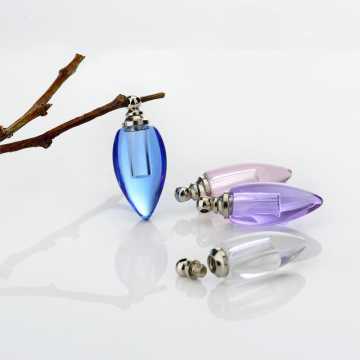 5pieces 11*26mm drop Crystal vial pendant Miniature Perfume bottle charms name on rice art Essential oil charms