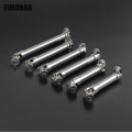 FIMONDA 2pcs Stainless Steel Drive Shaft for 1/10 RC Crawler Traxxas TRX4 TRX6 Axial SCX10 Wraith Capra D90 TF2 Redcat GEN8