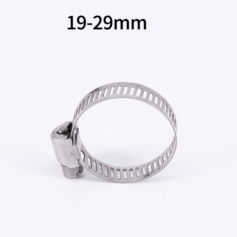 10pcs Stainless Steel Adjustable Drive Hose Clamp Fuel Line Worm Size Clip Hoop Hose Clamp Hot Sale