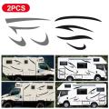 Fashion Car Stripes Vinyl Graphics Decals Stickers for Caravan Travel Trailer Camper Van Wholesale Quick delivery Dropshipping