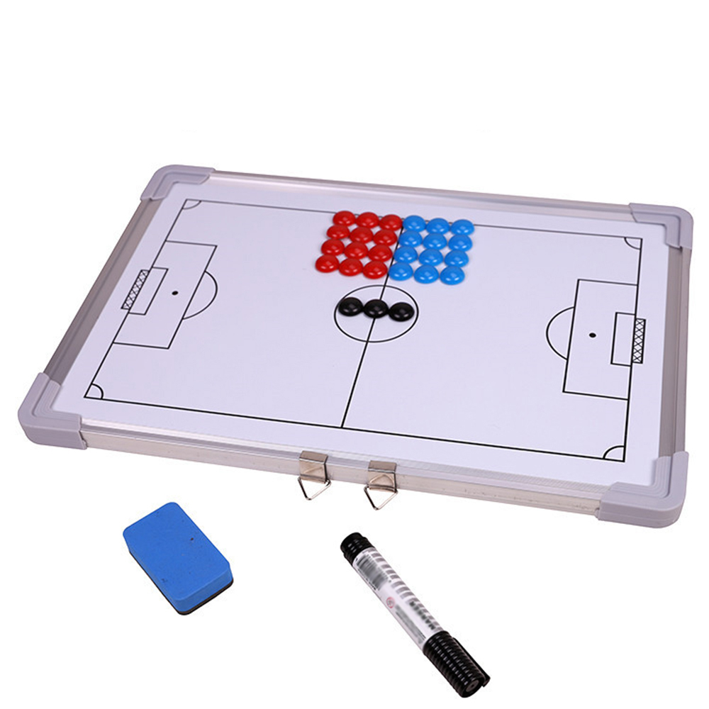 Magnetic Football Tactical Board Training Guidance Hanging Plate Double-Sided Rubber Corners Soccer Tactics Board Coaching Board