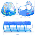 3 Pcs/lot Baby Playpen Portable Playpen for Children Folding Baby Playground Child Tent with Crawling Tunnel Ball Pool Baby Park