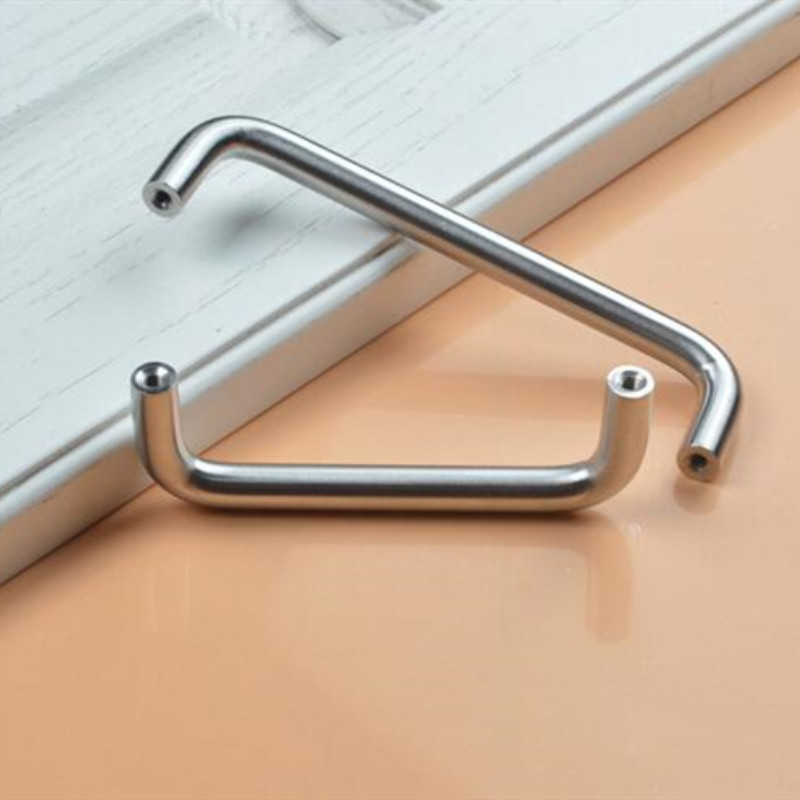 KK&FING U Type Stainless Steel Door Handles Dresser Knobs Kitchen Cabinet Knobs and Handles for Furniture Hardware Diameter 10mm