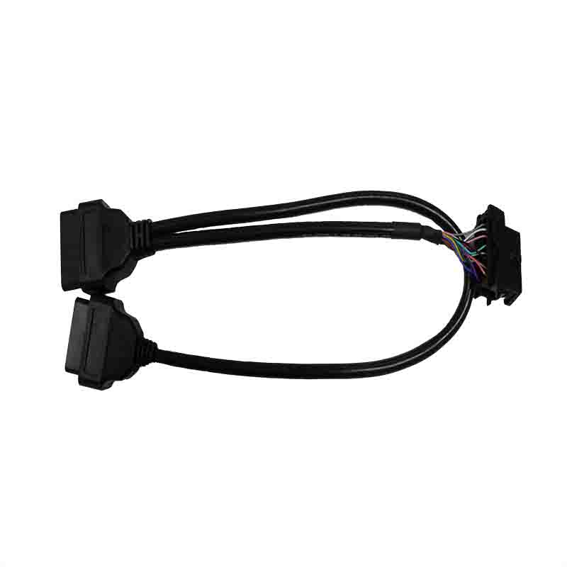 OBD2 1 Male to 2 Female Y-Splitter Cable