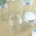 24PCS/lot 47mm Diameter Cork Glass Botttle Aluminum Caps Tiny Glass Jars Vials DIY Craft 50ml/60ml/80ml/100ml/130ml