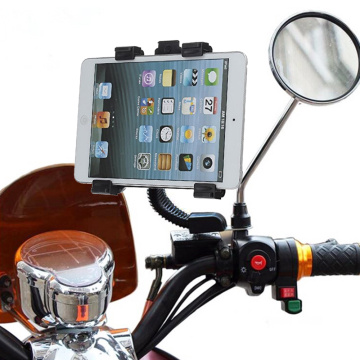 Universal Bike Mount Bracket Motorcycle Tablet PC Stand Holder Aluminum Alloy 360 Degrees Rotating GPS Holder For 7-10.1 Inch PC