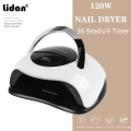120W LED Nail Lamp UV Lamp High Power Nail Dryer Fast Curing Speed Kinds Gel Nail Polish Nail Dryer Manicure With Smart Sensor