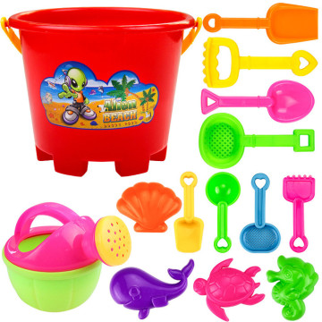 14pcs Beach Tools Set Sand Playing Toys For Children Beach Seaside Kids Toys Educational Parent-child Family Interactive Game