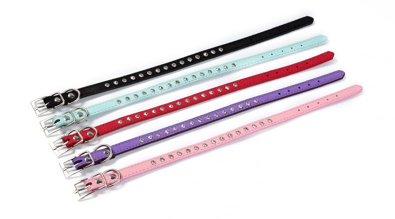 Pink Dog Collar With Diamonds