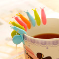 10 PCS Cute Snail Shape Silicone Tea Bag Holder Cup Mug Hanging Tool Tea Tools Randome Color Gift Set