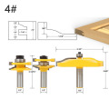 3 Bit Raised Panel Cabinet Door Router Bit Set- Bevel-1/2" Shank 12mm shankWoodworking cutter Tenon Cutter for Woodworking Tools