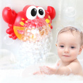 Bubble Machine Crab Music Kids Bath Toy Bathtub Soap Automatic Bubble Maker Baby Bathroom Play Game for Children