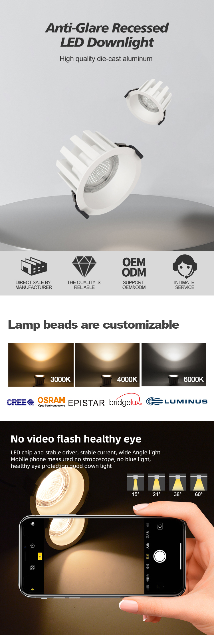 cob led down light