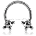 Surgical Steel Circular Barbell with Multi-balls