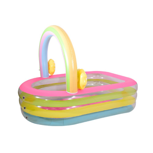 Rainbow Flowers Theme 3 Layer Arch Inflatable Pool for Sale, Offer Rainbow Flowers Theme 3 Layer Arch Inflatable Pool