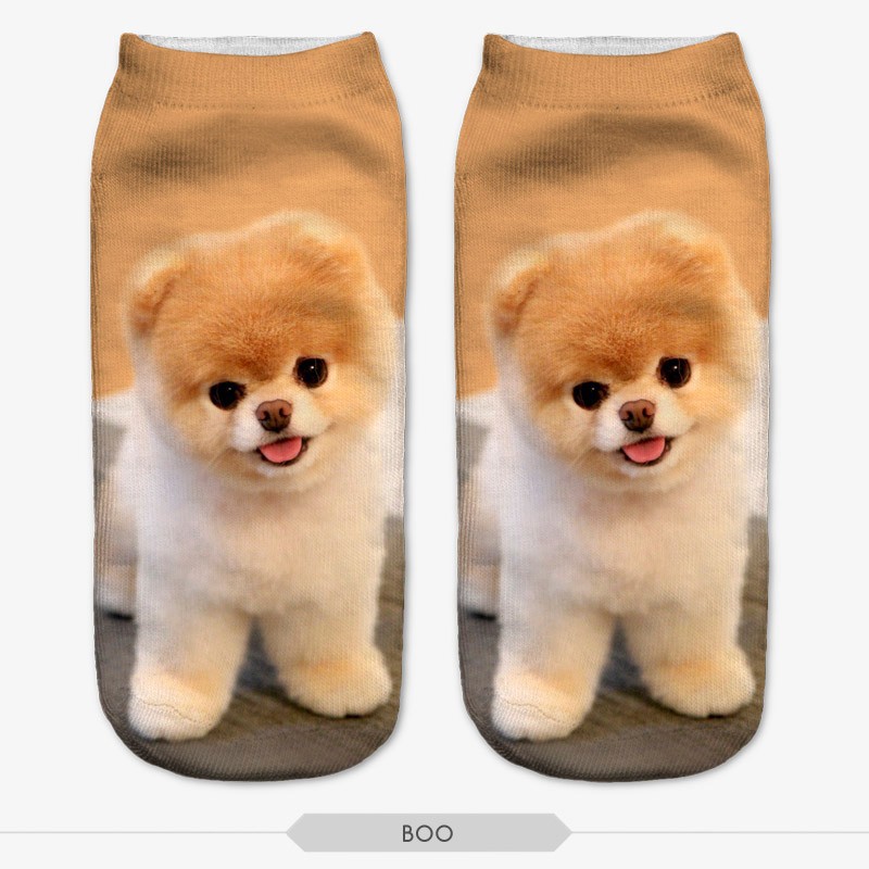 New 3D Printi Women Socks Unisex Cute Low Cut Ankle Sock Multiple Colors Casual Funny Hamster Dog Cat Monkey Owl Sokken