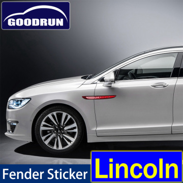 For Lincoln MKC MKX MKZ Car Exterior Accessories Side Body Vent Air Outlet Flow Fender Decoration Stickers