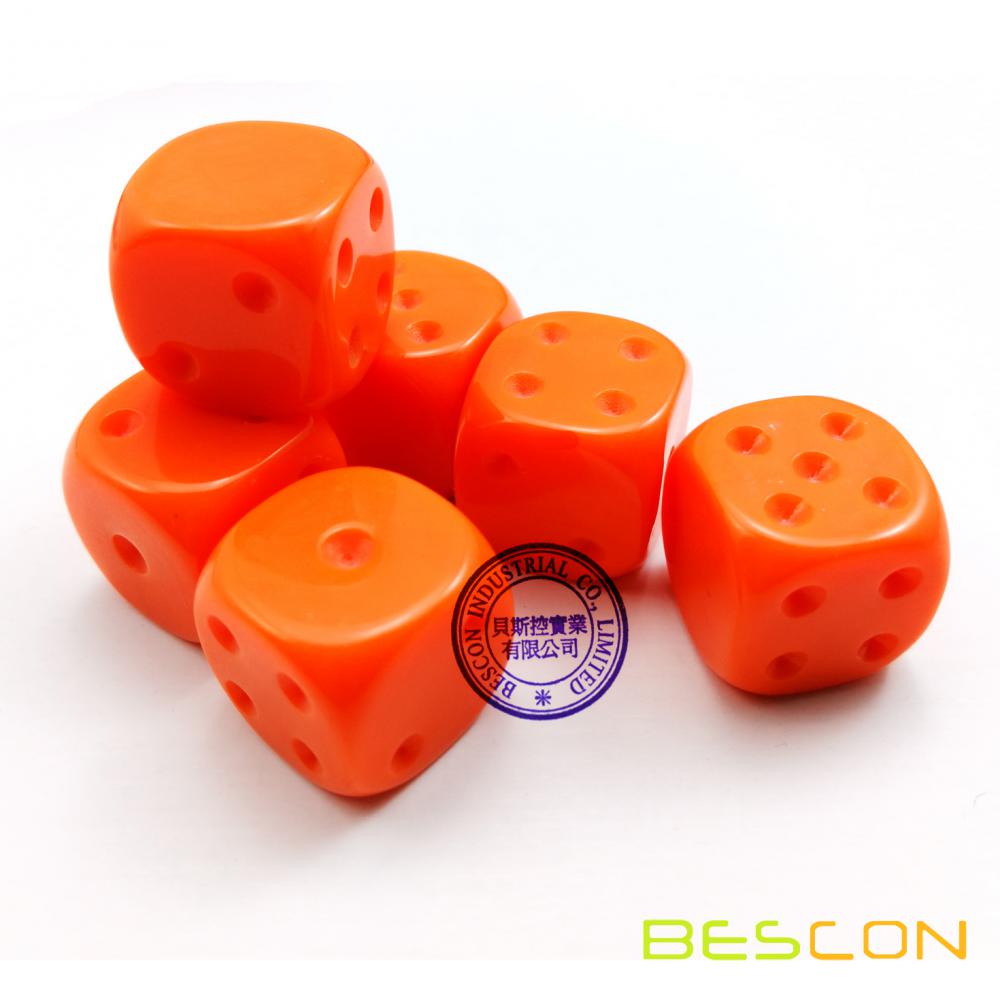 Blank Unpainted 16MM D6 Game Dice with Blank 6th Side, 4 Assorted Color Set of 24pcs, Raw Blank Cube