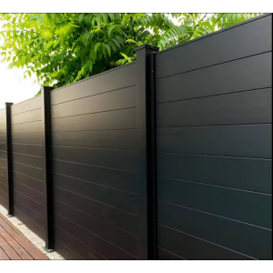Modern design modular aluminum fence