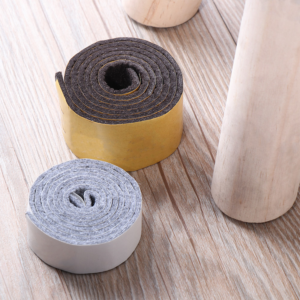 1 Roll Self-Adhesive Felt Furniture Pad Roll for Hard Surfaces Heavy Duty Felt Strip Mute Wear-resisting Protect the floor Pads
