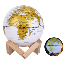 Antique World Map Globe with LED Lighting