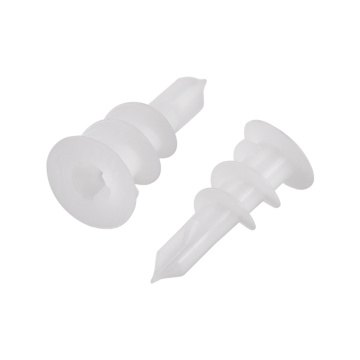 uxcell 50pcs 15mmx33mm High-strength Plastic Drywall Hollow Wall Anchors Expansion Pipe White Fit for 4mm Screws