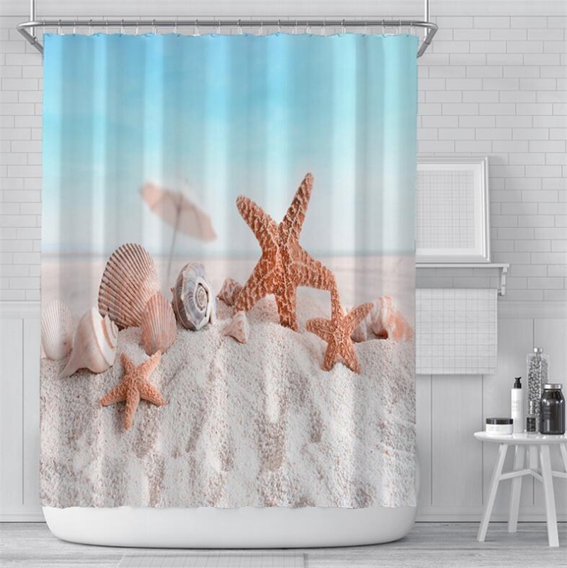 Nordic Shower Curtain Geometric Color Block Shower Curtains Colorful Bathroom Curtains Washable Waterproof Bath Decoration